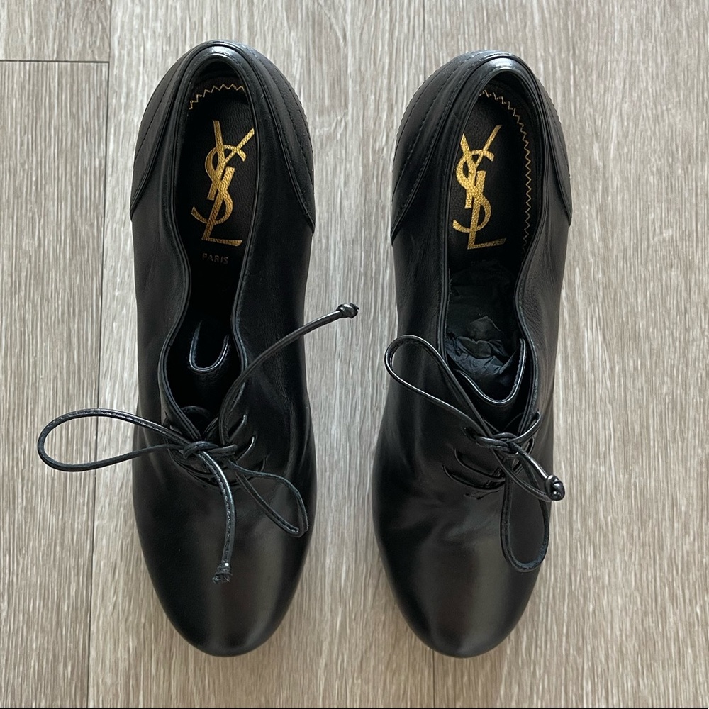 YSL lace-up ankle booties